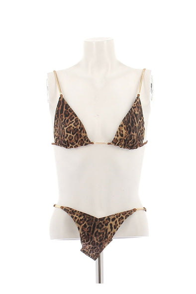Maillot de bain deux-pièces léopard