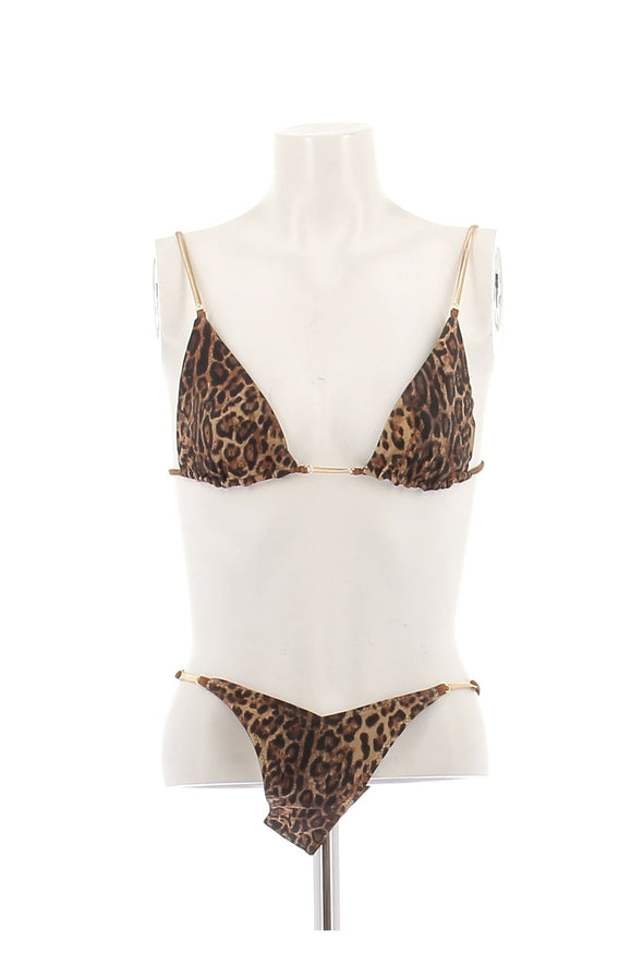 Maillot de bain deux-pièces léopard
