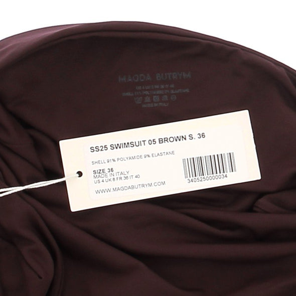 Maillot de bain une pièce marron