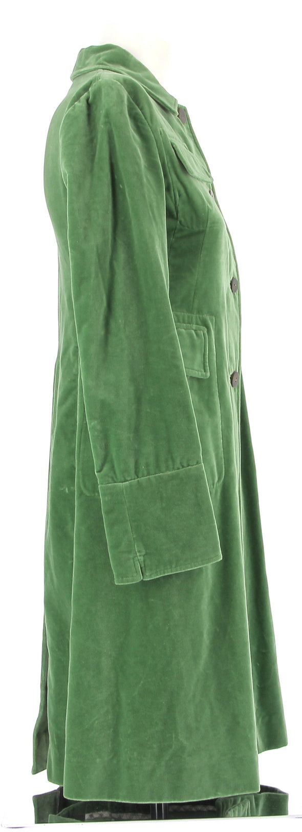 Manteau en velours vert