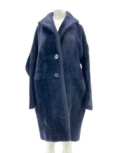 Manteau en peau lainée