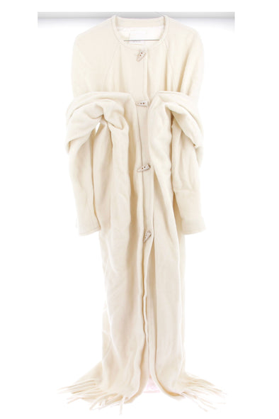 Manteau en laine blanc