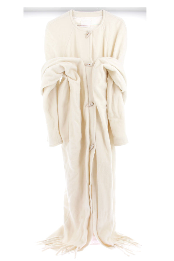 Manteau en laine blanc