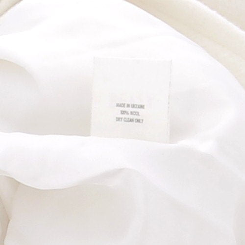 Manteau en laine blanc