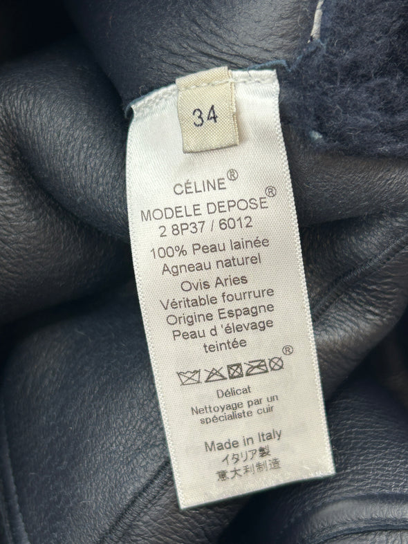Manteau en peau lainée