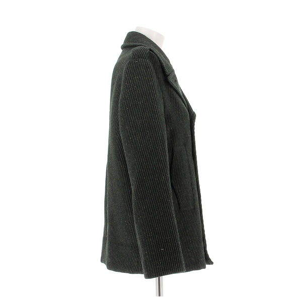 Manteau en laine vert