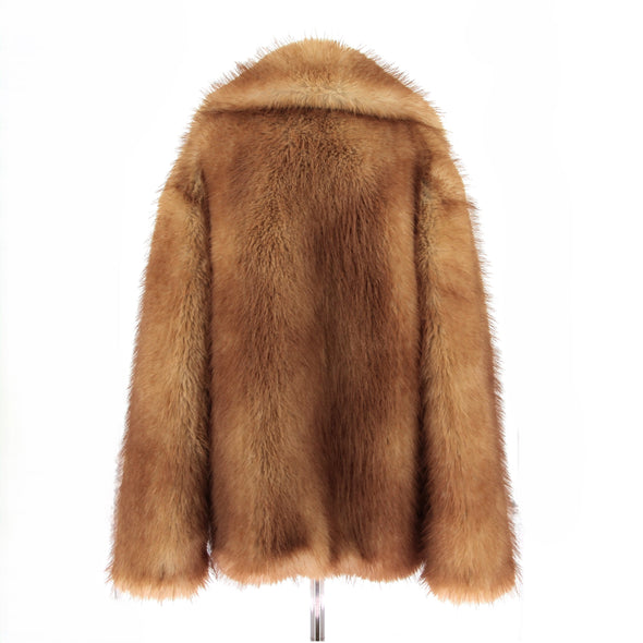Manteau en fausse fourrure