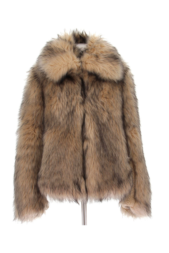 Manteau en fausse fourrure