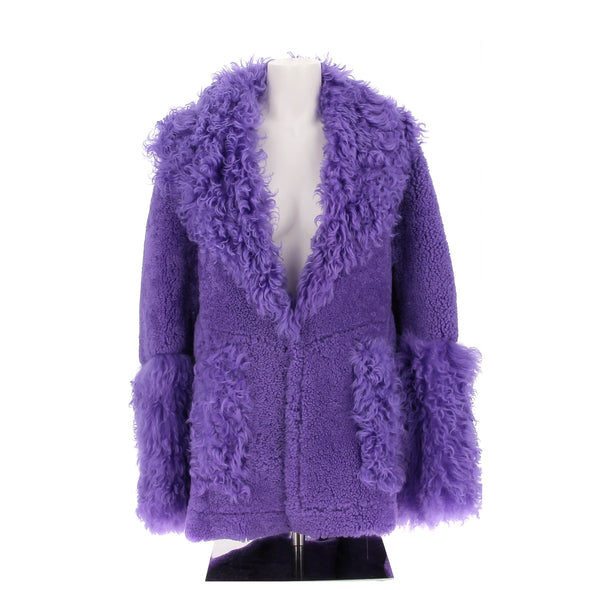 Peau lainée mauve