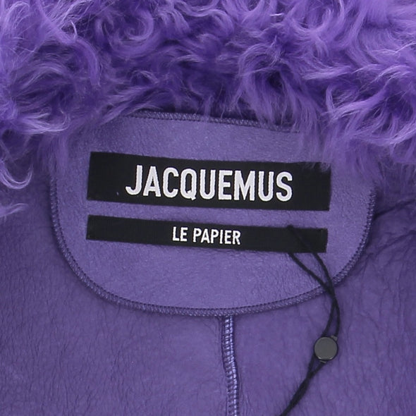 Peau lainée mauve