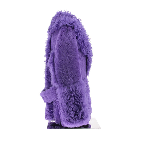 Peau lainée mauve