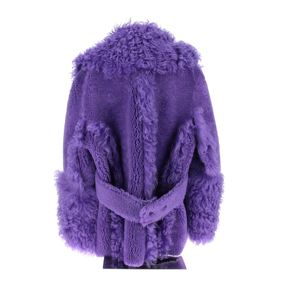 Peau lainée mauve