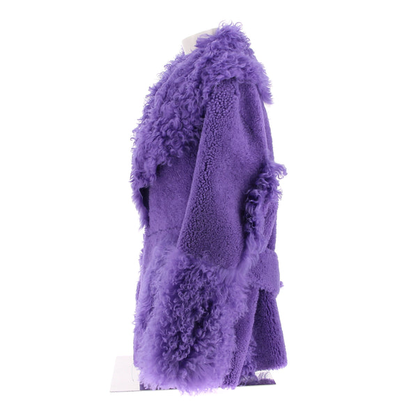 Peau lainée mauve