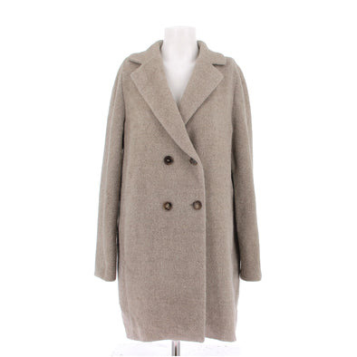 Manteau en laine marron
