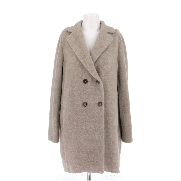 Manteau en laine marron
