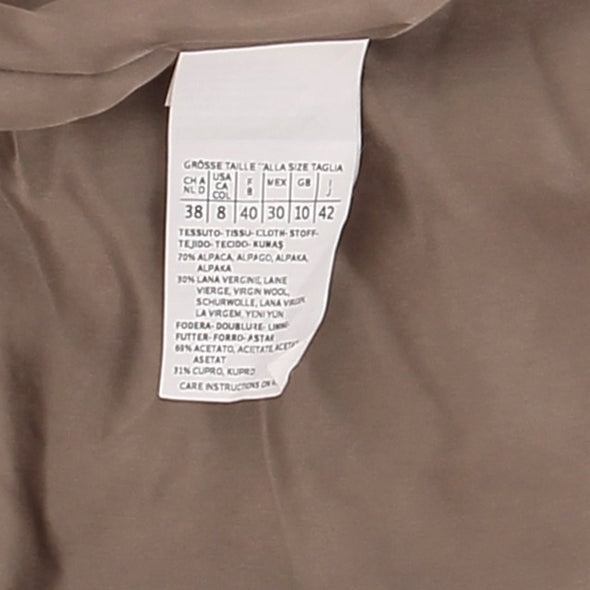 Manteau en laine marron