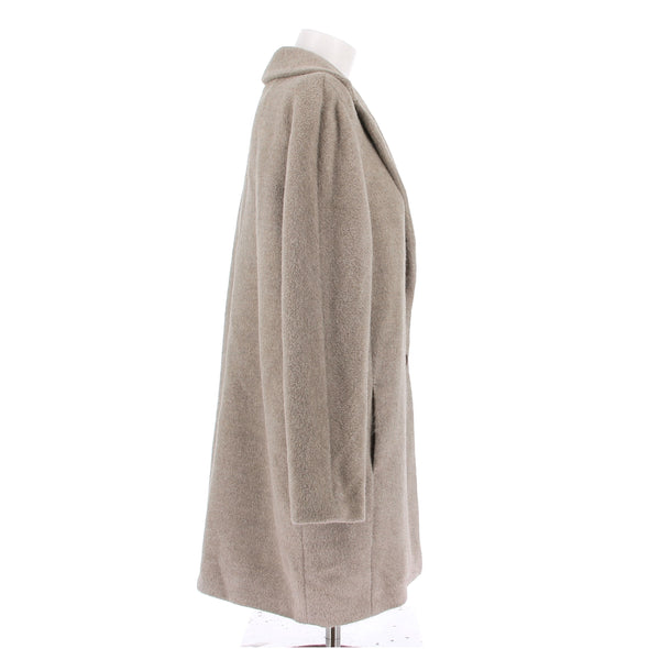Manteau en laine marron