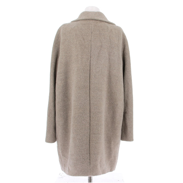 Manteau en laine marron