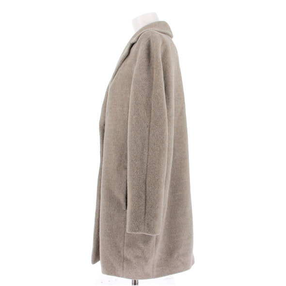Manteau en laine marron