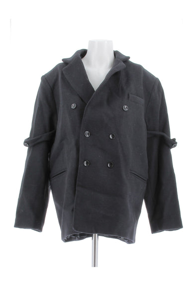 Manteau en laine noir