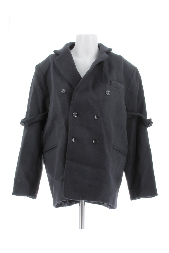 Manteau en laine noir
