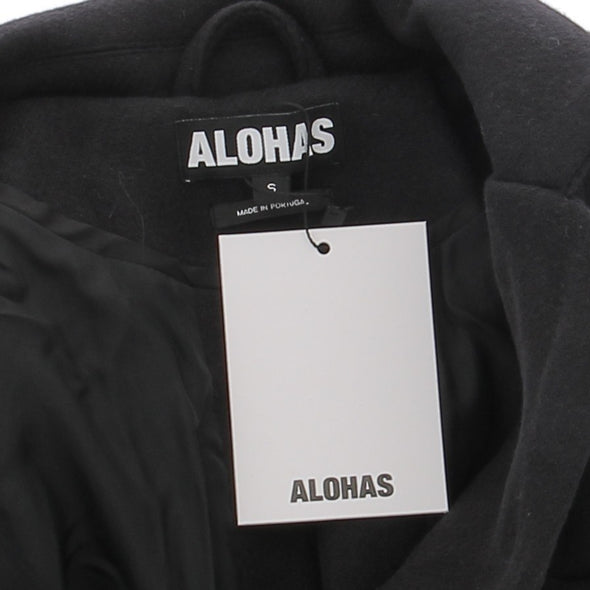 Manteau en laine noir