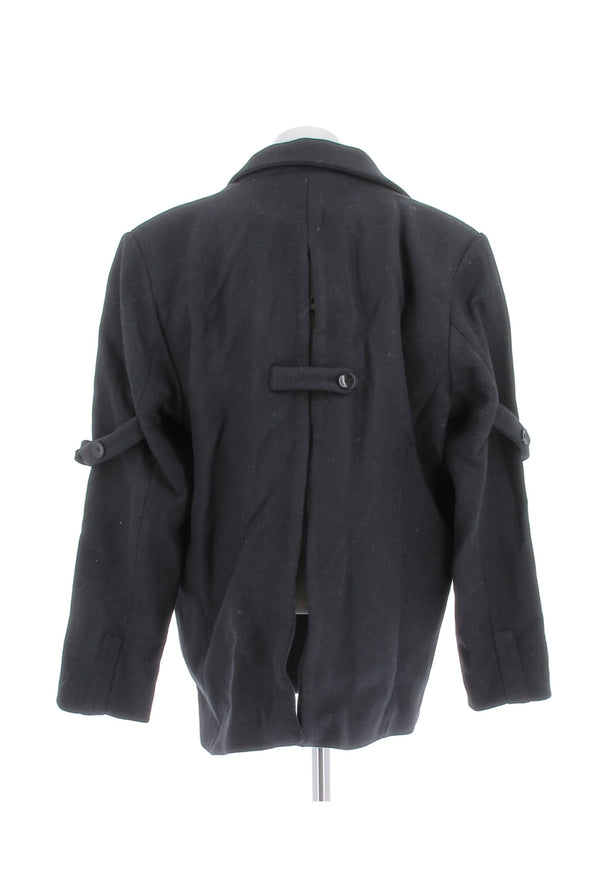 Manteau en laine noir