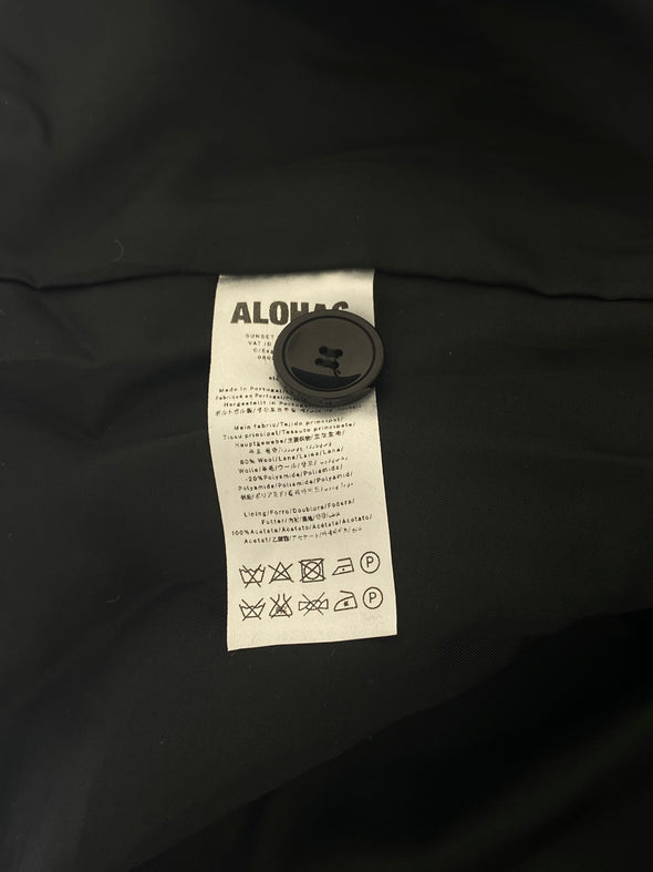 Manteau en laine noir