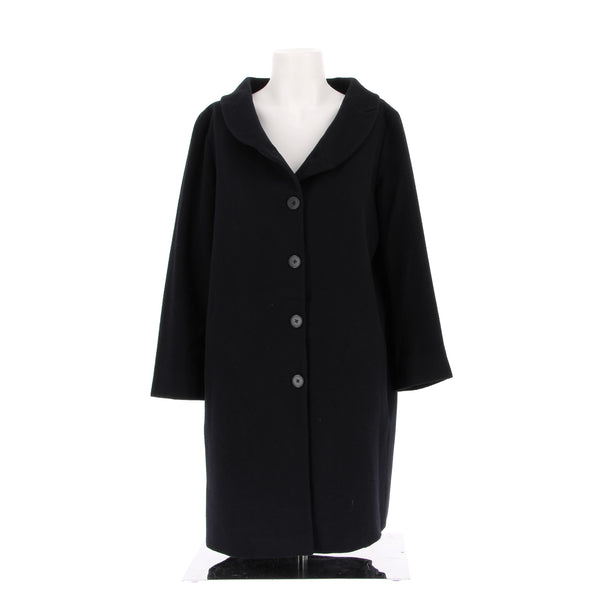 Manteau en laine noir