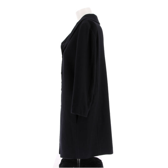 Manteau en laine noir