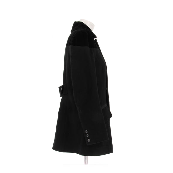 Manteau en laine noir