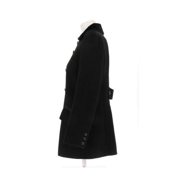 Manteau en laine noir