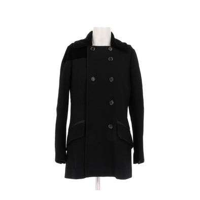 Manteau en laine noir