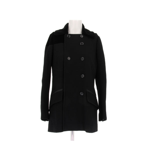 Manteau en laine noir