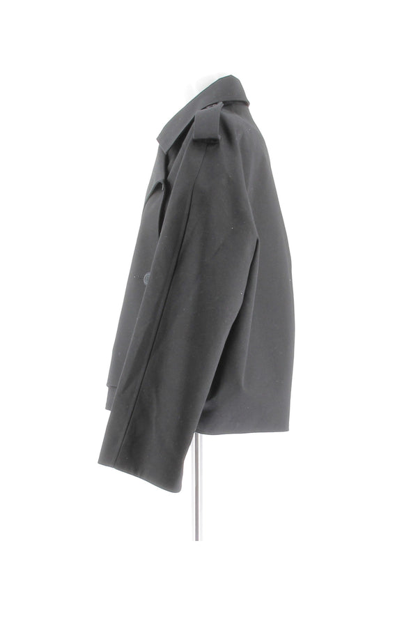 Trench court en laine