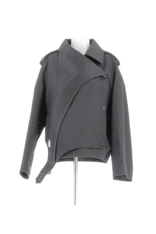 Trench court en laine