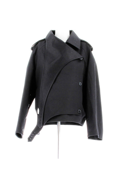 Trench court en laine