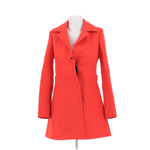 Manteau en laine rouge