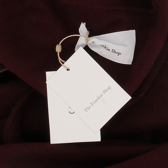 Manteau en laine bordeaux