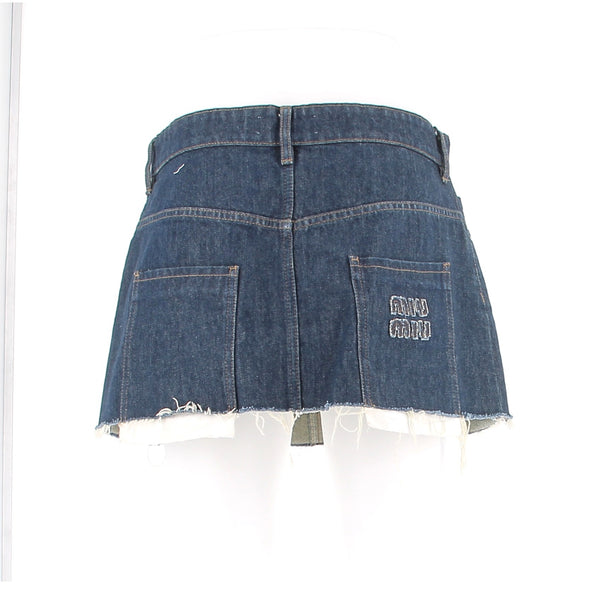 Mini jupe en jean