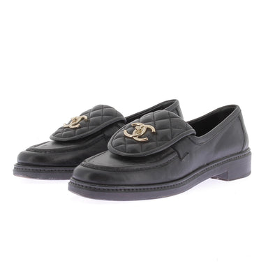 Mocassins en cuir matelassé