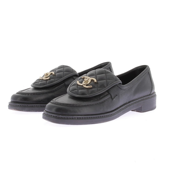 Mocassins en cuir matelassé