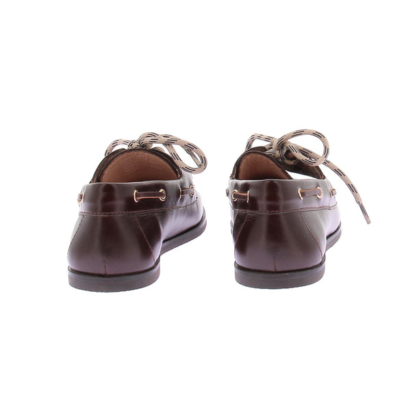 Mocassins en cuir bordeaux