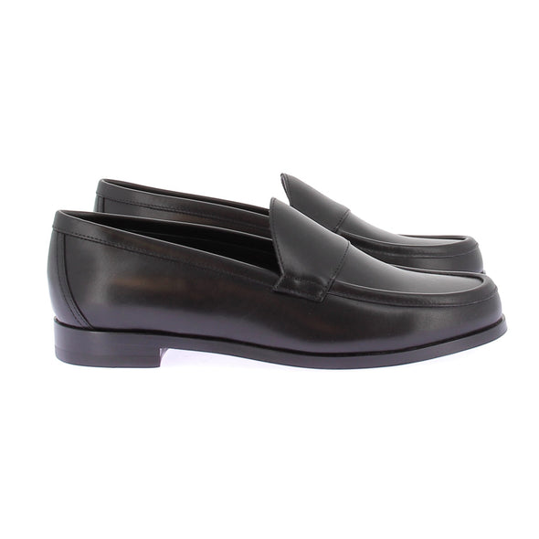 Mocassins noirs en cuir