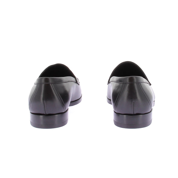 Mocassins noirs en cuir