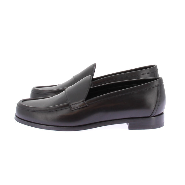 Mocassins noirs en cuir