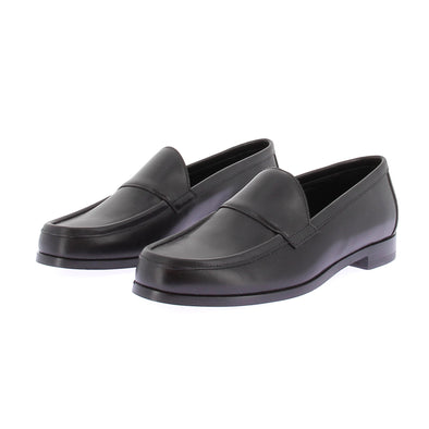 Mocassins noirs en cuir