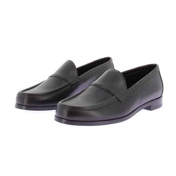 Mocassins noirs en cuir