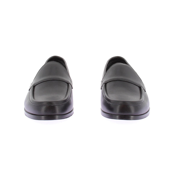Mocassins noirs en cuir
