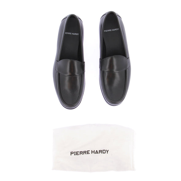 Mocassins noirs en cuir